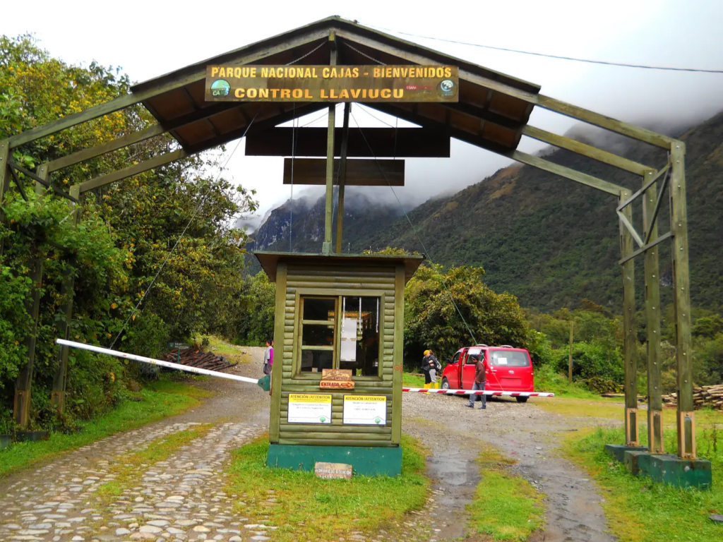 Národní park El Cajas - vstupní brána